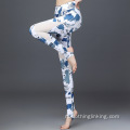 Mesh yoga legging met voetband